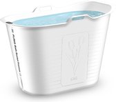 FlinQ Bath Bucket Premium Wit - Zitbad 2022 - Met Temperatuurmeter - Upgrade Bath Bucket voor Volwassenen en Kinderen - Wit