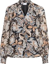 Vila VIODESSA L/S TOP Dames Top Black  - Maat  36