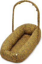 Konges Sløjd organic baby nest | Winter Leaves Mustard