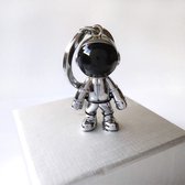 WiseGoods Luxe Astronaut Sleutelhanger - Sleutelhangers - Miniatuur - Cadeau - Space - Ruimte - Speelgoed - Sieraden - Zilver