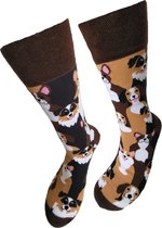 Verjaardag cadeau - Grappige sokken - Honden Roedel sokken - Leuke sokken - Vrolijke sokken – Valentijn Cadeau - Luckyday Socks - Cadeau sokken - Socks waar je Happy van wordt – Ma