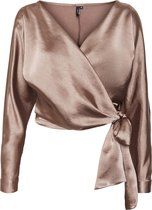 Vero Moda VMKAE D1 LS WRAP BLOUSE Dames Top - Maat S