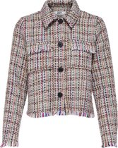 JdY JDYQUINN L/S CROPPED SHACKET WVN Dames Jas - Maat 36