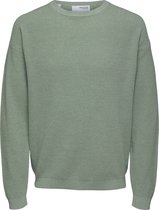 SELECTED HOMME WHITE SLHROBERT LS KNIT CREW NECK W  Trui - Maat XL