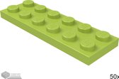 LEGO Plaat 2x6, 3795 Lime 50 stuks