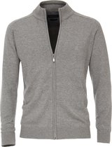Casa Moda Cardigan Gris Clair Tricoté Coupe Comfort - L
