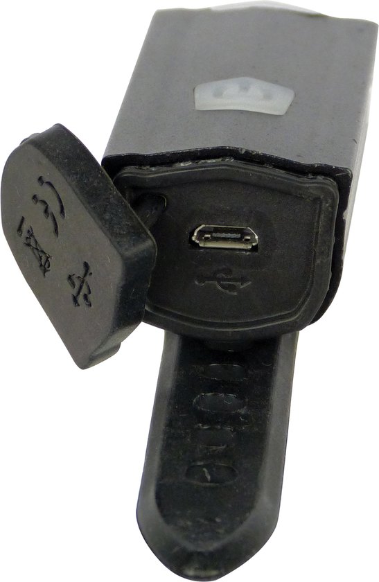 Dresco Koplamp Fiets - LED- Fietsverlichting - Oplaadbaar - USB - Zwart — afbeelding 4