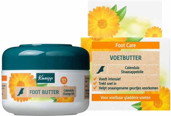 Kneipp Voetbutter - Calendula - 10% ureum - Herstelt en verzorgt gevoelige en overbelaste voeten - 1 st - 100 ml