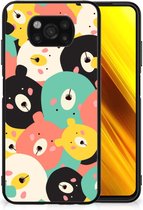 Telefoonhoesje Xiaomi Paco X3 | X3 Pro TPU Back Cover met Zwarte rand Bears