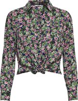 ONLY ONLTAMARA  LIFE L/S KNOT SHIRT PTM Dames Blouse - Maat L