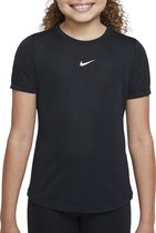 Nike Dri-FIT One Sportshirt - Maat 134  - Meisjes - zwart