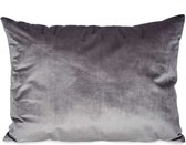 Kussen Fluweel Grijs (45 x 15 x 60 cm)