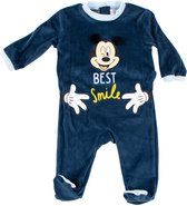 Mickey baby box pakje velours donker blauw 6 maanden