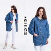 Mom Jeans jasje dames Lang maat M 42