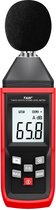 Tasi Decibelmeter - Geluidsmeter Digitaal - db Meter- Geluidsniveau meter - 30dB tot 130bD - LCD Scherm - Opbergtas -  Zwart-Rood