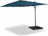 Alice's Garden - Rechthoekige zweefparasol St. Jean de Luz - 3x4m - Polyester - Donker turquoise