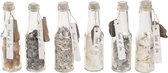 Decoratie Dijk Natural Collections Glazen Flesje Met Schelpen Ass. Naturel 16,5 X 5 X 5Cm