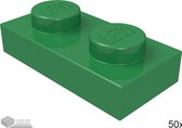 LEGO Plaat 1x2, 3023 Groen 50 stuks