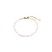 Dottilove Zoetwaterparels Armband - Dames Parel en 14K Vergulde RVS Ketting