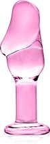 Glossy Toys 24 - Glazen Buttplug - 12 x 4.3cm - Roze