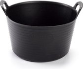 Synx Tools Flexibele emmer / wasmand zwart 42 liter - Opbergmand - Wassorteerder - Wasmanden - Flexibele emmers - Wasmanden - Wasbox - Grote teil Wassen - Laundry Basket