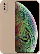 Smartphonica iPhone Xs Max siliconen hoesje - Beige / Back Cover