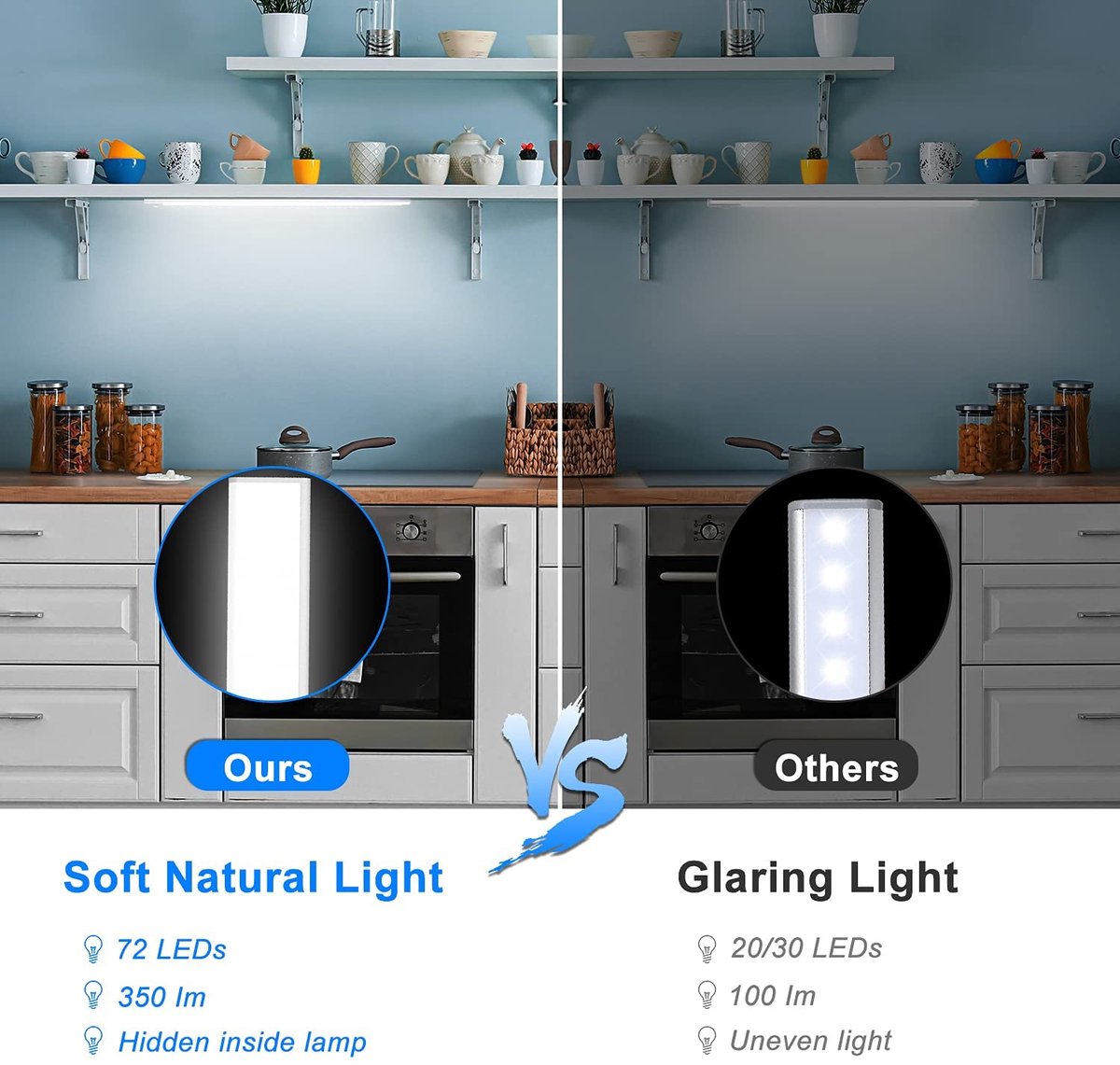 Calex Éclairage LED pour armoire - Avec capteur de mouvement