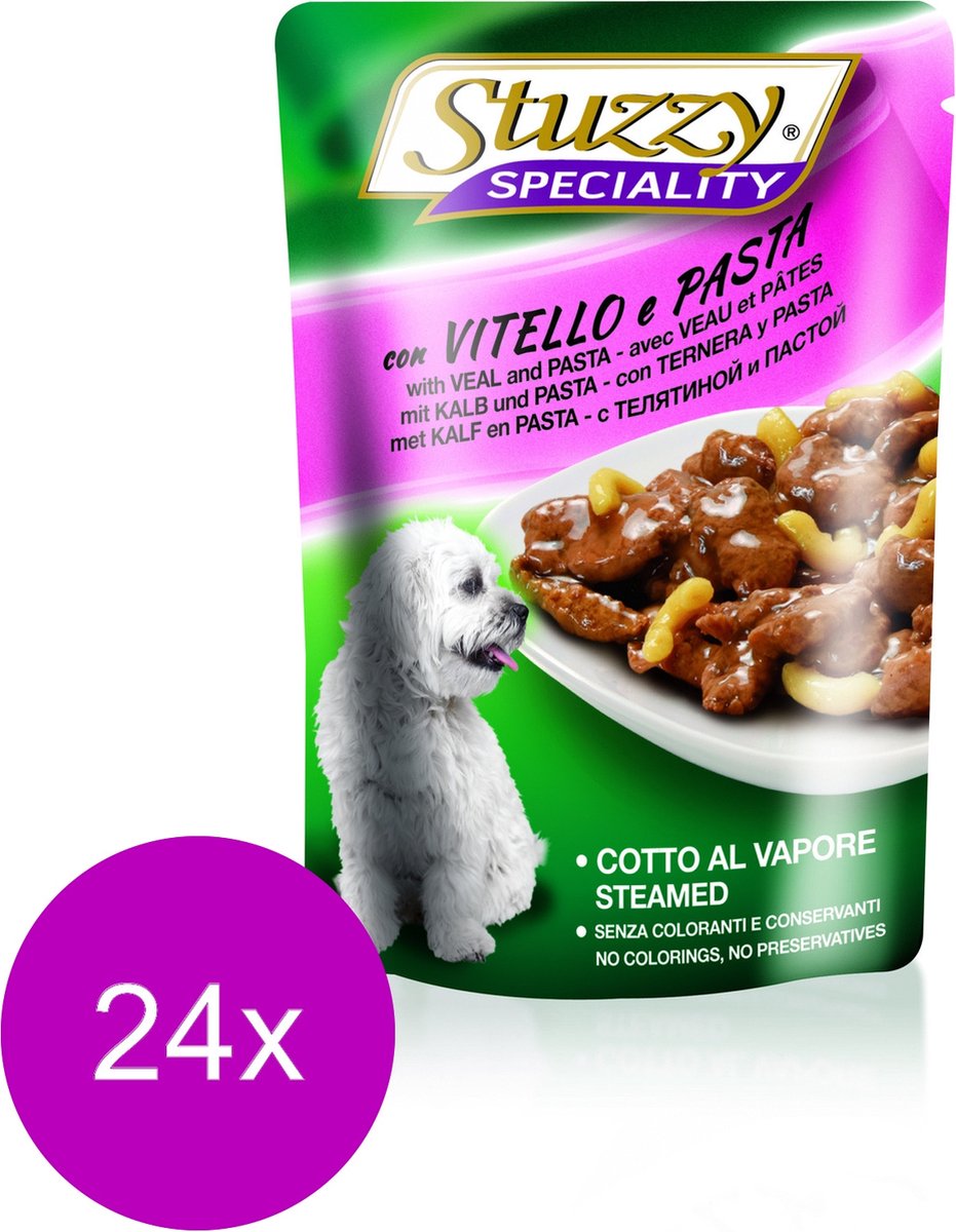 Stuzzy Stuzzy Pouch Adult 100 g - Hondenvoer - 24 x Kalfsvlees&Pasta