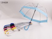 Paraplu - Doorschijnend - 120 diameter - Kleur uit de mix