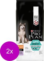 Pro Plan Dog Adult Medium & Large Sensitive Digestion Grain Free Kalkoen - Hondenvoer - 2 x 12 kg