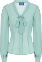 Luiza Blouse Green T-shirt Dames - Shirt Dames  Shirt Lange Mouwen Dames