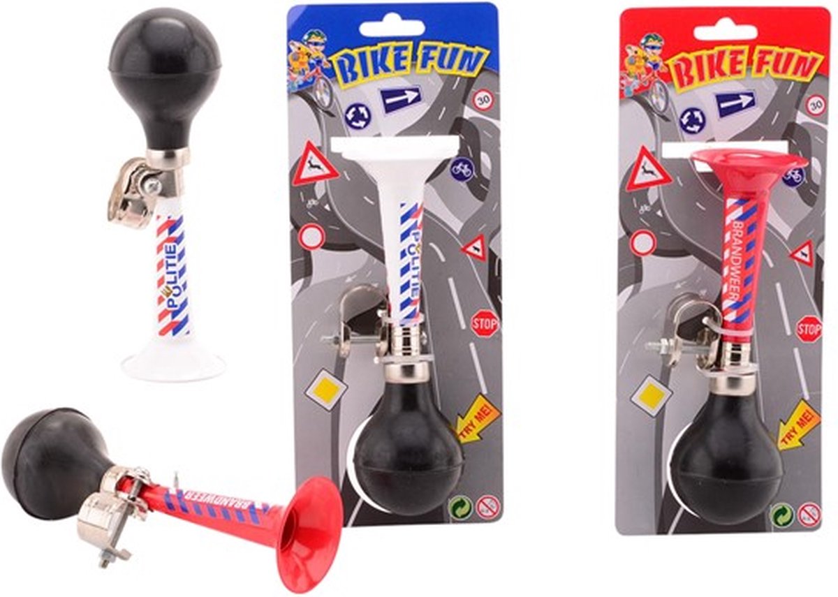 Fietstoeter Bikefun Metaal  Brandweer / Politie