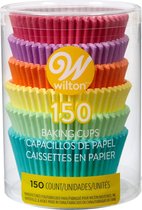 Wilton - Cupcakevormpjes - Regenboog Pastelkleuren - pk/150