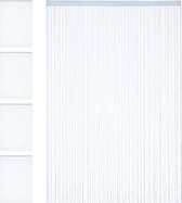 Relaxdays 5x draadgordijn zilver - draadjesgordijn - deurgordijn - slierten 145 x 245 cm