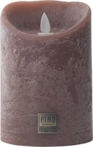 PTMD LED Light Candle rustic brown moveable flame L