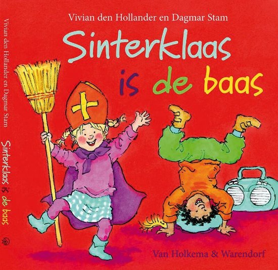Cover van het boek 'Sinterklaas is de baas' van V. den Hollander