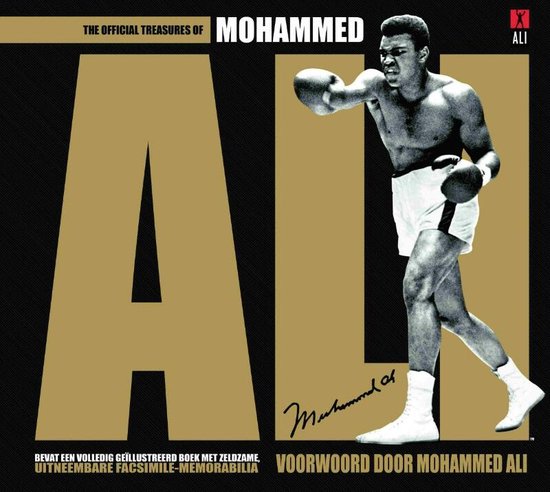 Cover van het boek 'The official treasures of Mohammed Ali' van Gavin Newsham