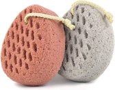 COMBES Badspons - Loofah Spons - Accessoires Badkamer - Body Scrubber - Soft spons - Badkamer -Douche- Loofah -  Huid - 2 Stuks