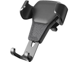 Gsm Houder Auto Ventilatierooster - Mobiele telefoonhouder auto ventilatie - Autohouder - Gratis microvezel doek - Zwart - Universeel - GSM houder - One size