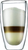 SV. Productie & Lifestyle - Set van 2 - dubbelwandige thee glazen - dubbelwandige koffie glazen - dubbelwandig - glazen - thermo koffie glazen - thermo thee glazen - 400ml