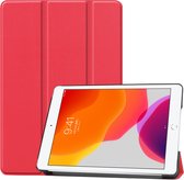 Sefaras Tablet Hoes geschikt voor de iPad 2019 2020 2021 - iPad hoes 10.2 inch - Rood