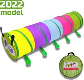Mamboe Kruiptunnel Rups | 180x46cm | Speeltunnel voor Kinderen | Kruiprol | Kruiptunnel Kinderen | Inclusief Draagtas | Opvouwbaar | Voor Binnen en Buiten