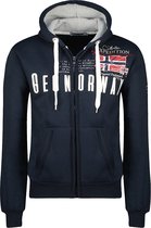 Vest Met Capuchon En Rits Blauw Geographical Norway Gason - XXL