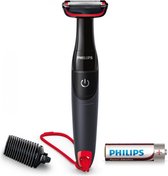 Philips Elektrisch Scheerapparaat - BG105/15 - Scheren - Scheerapparaat - Baardtrimmer - Haartrimmer - trimmer - Zwart/Rood