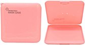 Beschermhoes mondkapje - Roze - 13x13 Centimeter - Handige kliksluiting - Hygiënisch en fashionable - Damesdingetjes