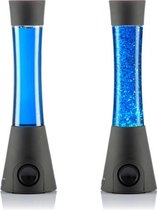 InnovaGoods® Lavalamp Blauw - Bluetooth Lavalamp - Glitter Lavalamp - 3W - Magma Lavalamp - Lavalampen - Lava - 40 cm
