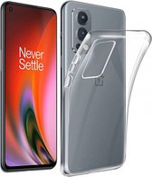 OnePlus Nord 2 5G hoesje in extra luxe TPU materiaal, Transparante soft case voor OnePlus Nord 2 5G