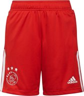 adidas - Ajax Training Short Youth - Ajax Voetbalbroekje Kids - 128 - Rood