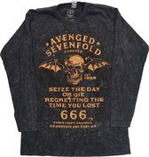 Avenged Sevenfold Longsleeve shirt -L- Seize The Day Zwart