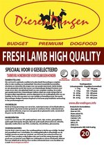 Junai - Budget Premium Fresh Lamb High Quality - Hondenvoer - 14 kg